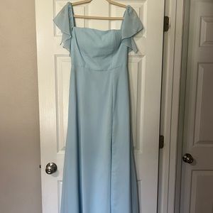 Blue Bridesmaid’s Dress
